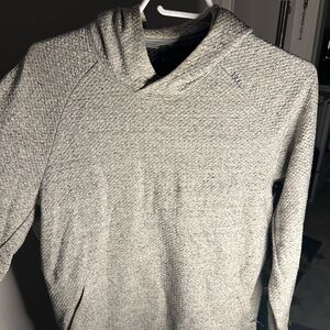 Cozy Grey Knit Hoodie